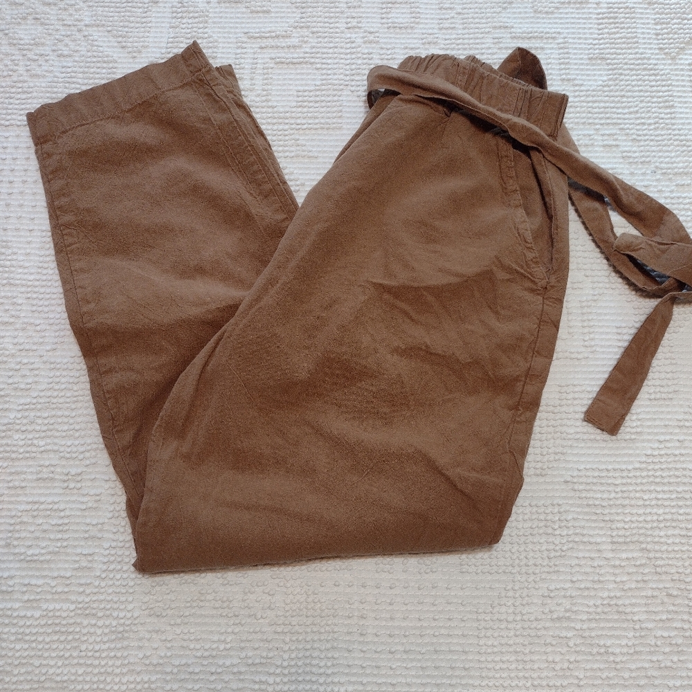 Casual Corner Brown Straight Leg Pants 100% Cotton - Picture 6 of 7
